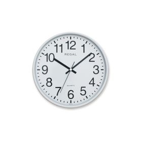 Regal 0252 WW Yuvarlak 26 Cm Beyaz Duvar Saati