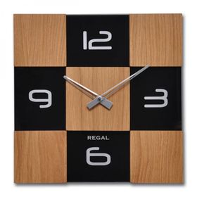 Regal 29081 EB Masif Ahsap/cam Kasa Duvar Saati