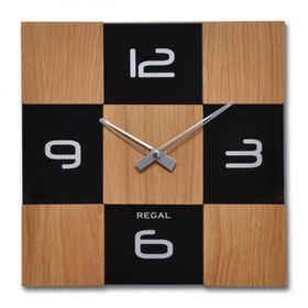 Regal 29081 EB Masif Ahsap/cam Kasa Duvar Saati