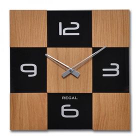 Regal 29081 EB Masif Ahsap/cam Kasa Duvar Saati