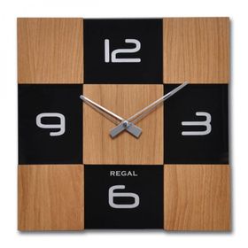 Regal 29081 EB Masif Ahsap/cam Kasa Duvar Saati