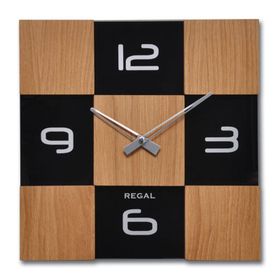 Regal 29081 EB Masif Ahsap/cam Kasa Duvar Saati