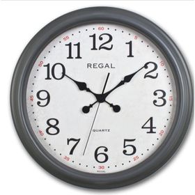 Regal 9108-D2 Gri Eskitme Büyük Boy Duvar Saati