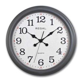 Regal 9108-D2 Gri Eskitme Büyük Boy Duvar Saati