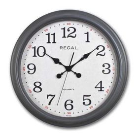 Regal 9108-D2 Gri Eskitme Büyük Boy Duvar Saati