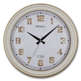 Regal 9108 W3 Beyaz Kasa Büyük Boy Duvar Saati