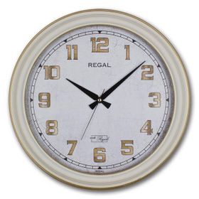 Regal 9108 W3 Beyaz Kasa Büyük Boy Duvar Saati