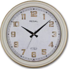 Regal 9108 W3 Beyaz Kasa Büyük Boy Duvar Saati