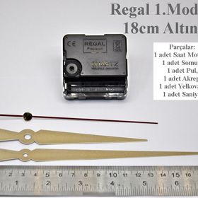 Regal Motoru Metal Akrep Yelkovan SESSİZ MEKANİZMA Duvar Saati