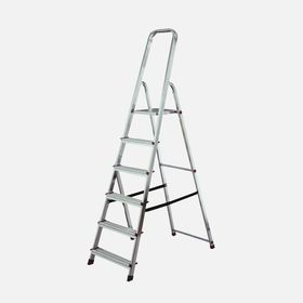 Regalux Alüminyum 6 Basamak 195x48x12 cm Katlanabilir Ev - Ofis Tipi Merdiven