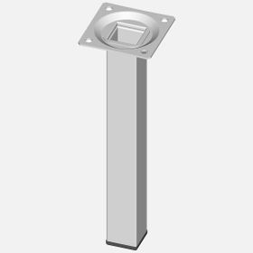Regalux Çelik Boru Kare 200 mm Beyaz Masa Ayağı