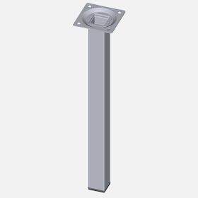 Regalux Çelik Boru Kare 300 mm Krom Masa Ayağı