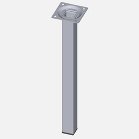 Regalux Çelik Boru Kare 300 mm Krom Masa Ayağı
