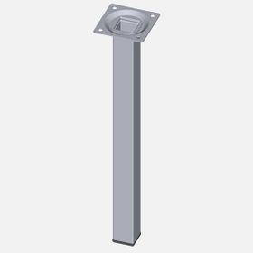 Regalux Çelik Boru Kare 300 mm Krom Masa Ayağı