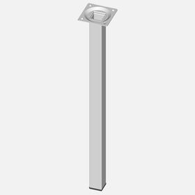 Regalux Çelik Boru Kare 400 mm Beyaz Masa Ayağı