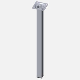 Regalux Çelik Boru Kare 400 mm Krom Masa Ayağı