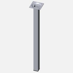 Regalux Çelik Boru Kare 400 mm Krom Masa Ayağı