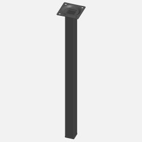 Regalux Çelik Boru Kare 400 mm Siyah Masa Ayağı