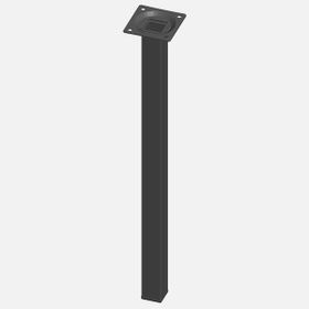 Regalux Çelik Boru Kare 400 mm Siyah Masa Ayağı
