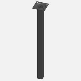 Regalux Çelik Boru Kare 400 mm Siyah Masa Ayağı