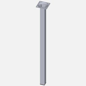 Regalux Çelik Boru Kare 500 mm Krom Masa Ayağı