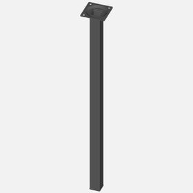 Regalux Çelik Boru Kare 500 mm Siyah Masa Ayağı