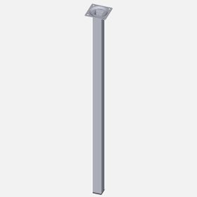 Regalux Çelik Boru Kare 600 mm Krom Masa Ayağı