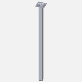 Regalux Çelik Boru Kare 600 mm Krom Masa Ayağı