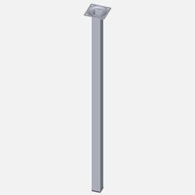 Regalux Çelik Boru Kare 600 mm Krom Masa Ayağı