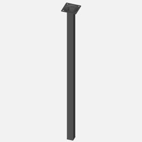 Regalux Çelik Boru Kare 600 mm Siyah Masa Ayağı