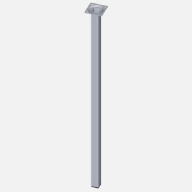 Regalux Çelik Boru Kare 700 mm Krom Masa Ayağı