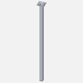 Regalux Çelik Boru Kare 700 mm Krom Masa Ayağı