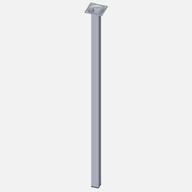 Regalux Çelik Boru Kare 700 mm Krom Masa Ayağı