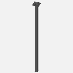 Regalux Çelik Boru Kare 700 mm Siyah Masa Ayağı