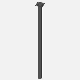 Regalux Çelik Boru Kare 700 mm Siyah Masa Ayağı
