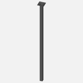 Regalux Çelik Boru Kare 800 mm Siyah Masa Ayağı