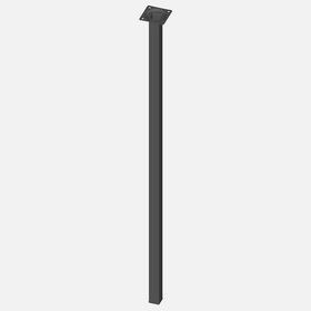 Regalux Çelik Boru Kare 800 mm Siyah Masa Ayağı