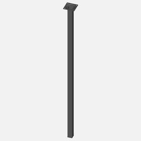 Regalux Çelik Boru Kare 800 mm Siyah Masa Ayağı