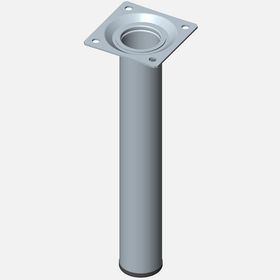 Regalux Çelik Boru Yuvarlak 200 mm Paslanmaz Çelik Renginde Masa Ayağı