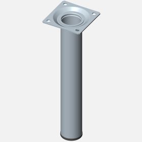 Regalux Çelik Boru Yuvarlak 200 mm Paslanmaz Çelik Renginde Masa Ayağı