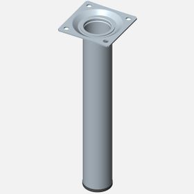 Regalux Çelik Boru Yuvarlak 200 mm Paslanmaz Çelik Renginde Masa Ayağı