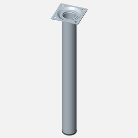 Regalux Çelik Boru Yuvarlak 300 mm Paslanmaz Çelik Rengi Masa Ayağı