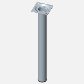 Regalux Çelik Boru Yuvarlak 300 mm Paslanmaz Çelik Rengi Masa Ayağı