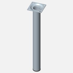 Regalux Çelik Boru Yuvarlak 300 mm Paslanmaz Çelik Rengi Masa Ayağı