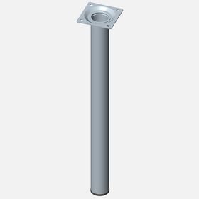 Regalux Çelik Boru Yuvarlak 400 mm Paslanmaz Çelik Renginde Masa Ayağı