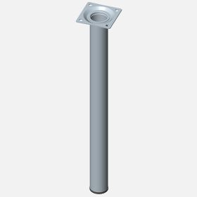 Regalux Çelik Boru Yuvarlak 400 mm Paslanmaz Çelik Renginde Masa Ayağı