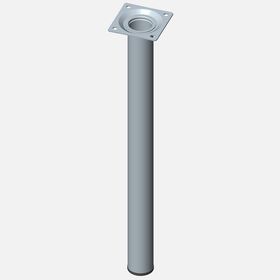 Regalux Çelik Boru Yuvarlak 400 mm Paslanmaz Çelik Renginde Masa Ayağı