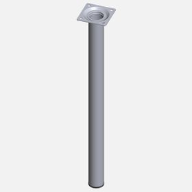 Regalux Çelik Boru Yuvarlak 500 mm Krom Masa Ayağı