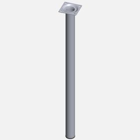 Regalux Çelik Boru Yuvarlak 600 mm Krom Masa Ayağı