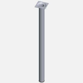 Regalux Çelik Boru Yuvarlak 600 mm Krom Masa Ayağı